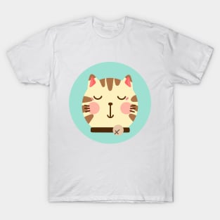 cute drawn kitty cat design 9 T-Shirt